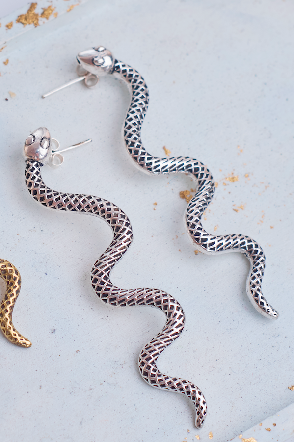 Aretes Serpiente