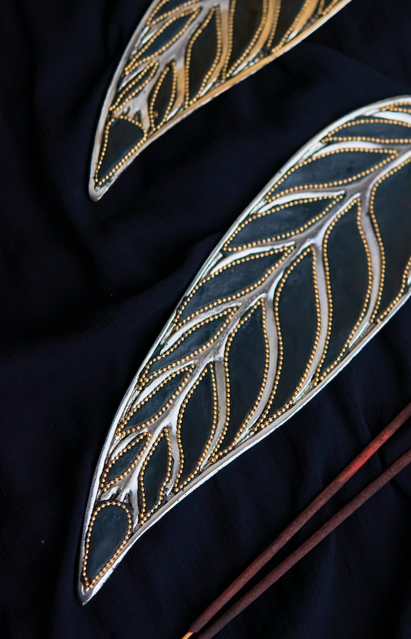 Portaincienso Pluma Negra
