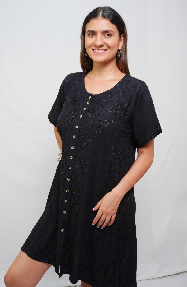 Vestido Corto Barroco Manga