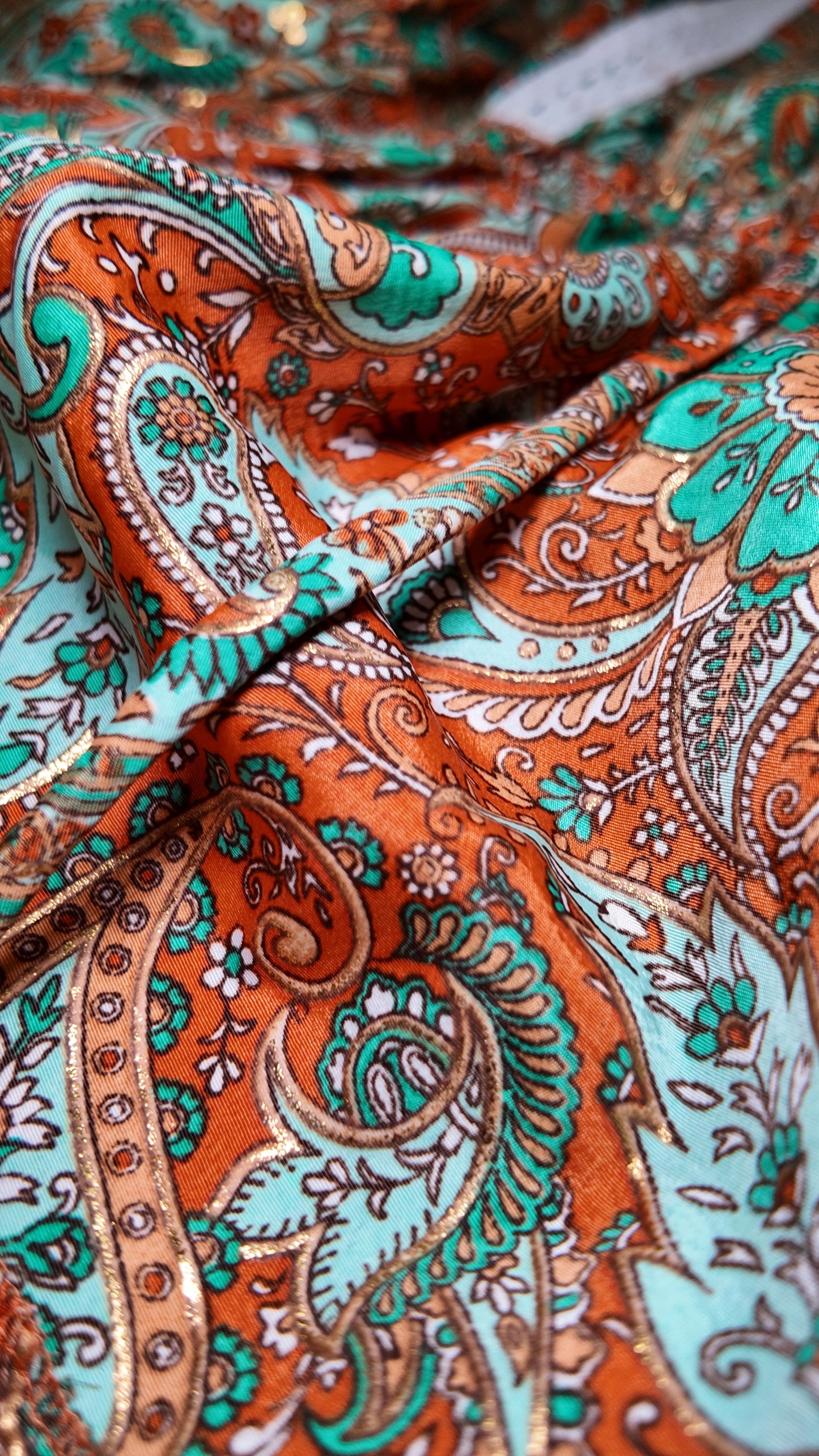 Vestido Corto Boleros Naranja/Verde