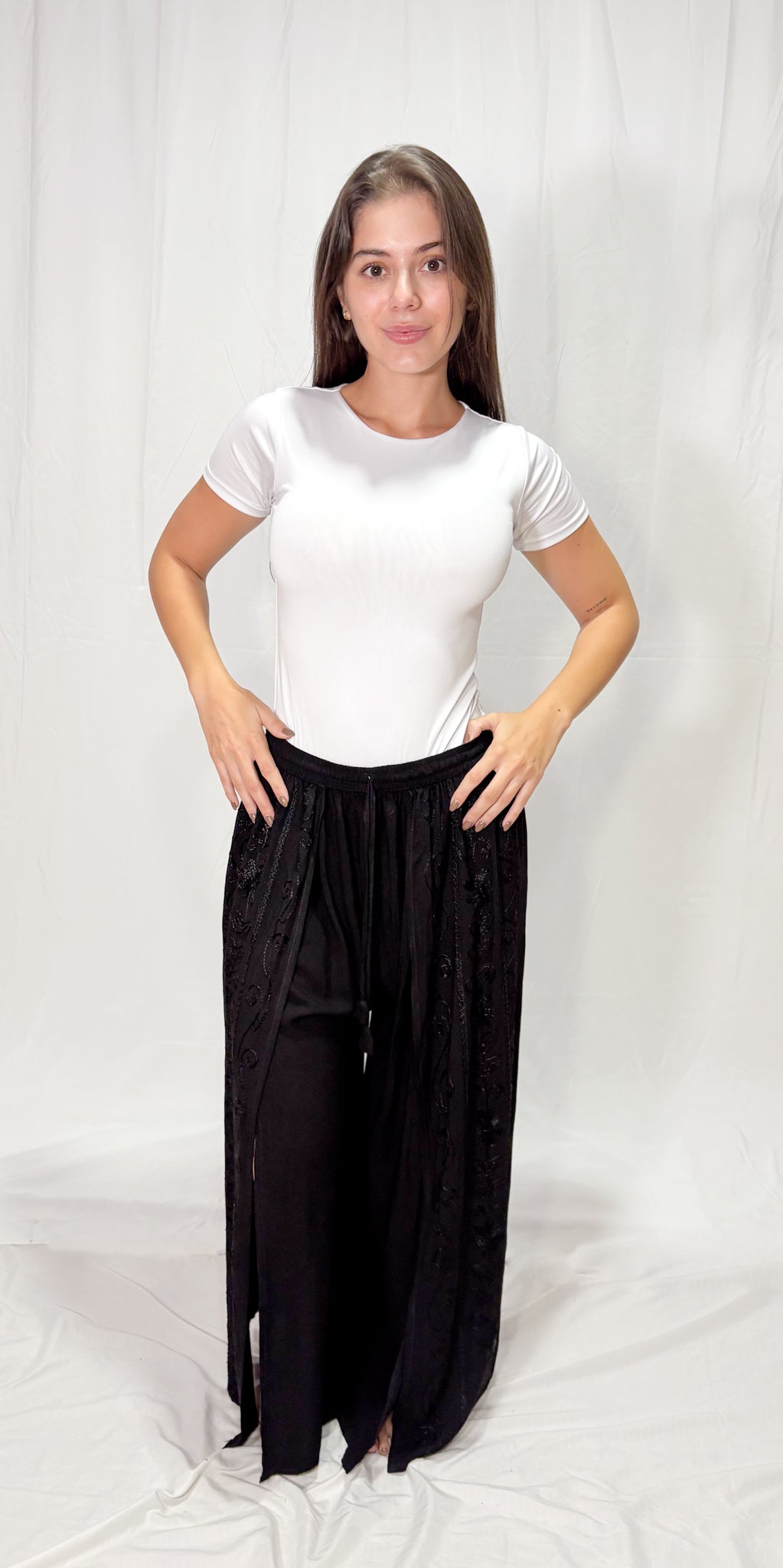 Pantalon Mariposa Barroco Negro
