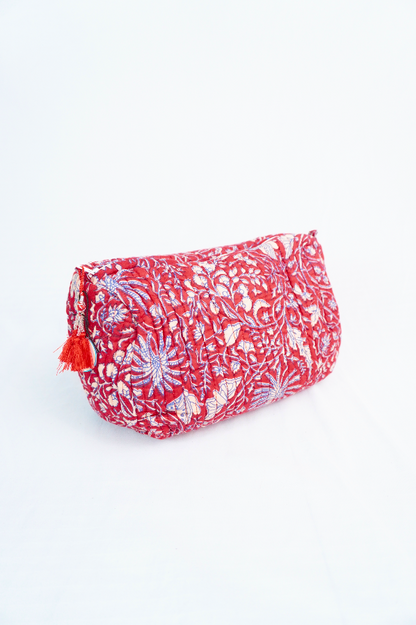 Cosmetiquera Block Printed x3