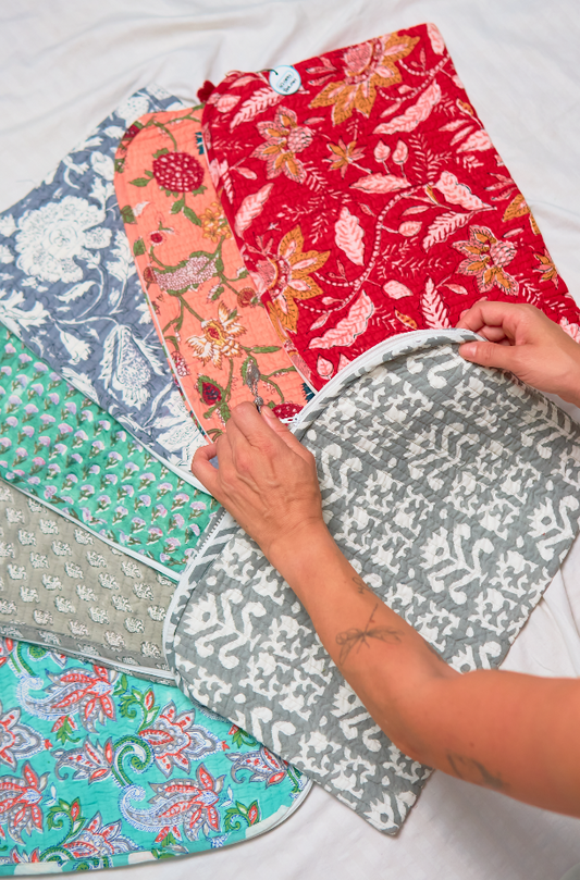 Bolso Computador Block Printed