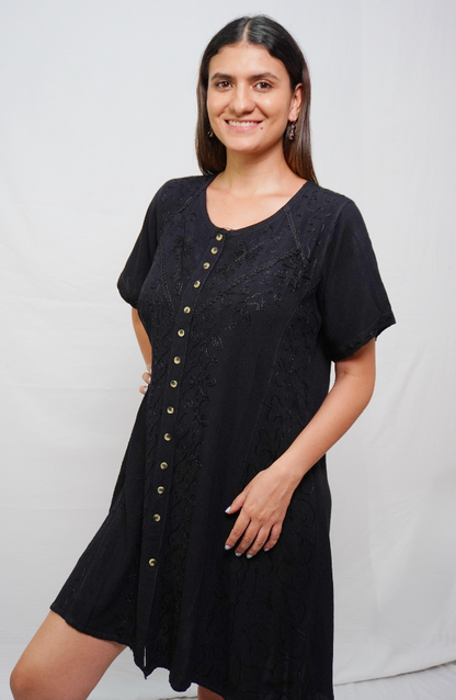 Vestido Corto Barroco Manga