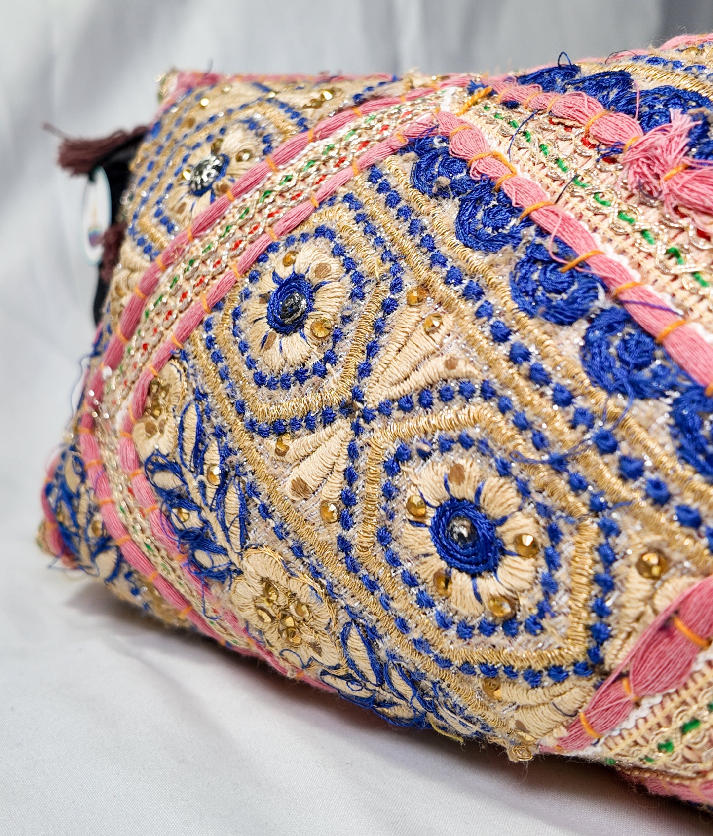 Bolso Cruzado Bordado Palo de Rosa/Café