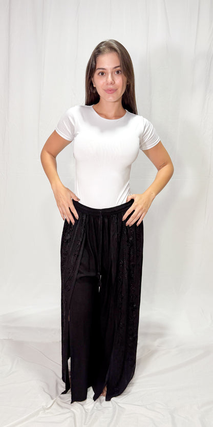 Pantalon Mariposa Barroco Negro